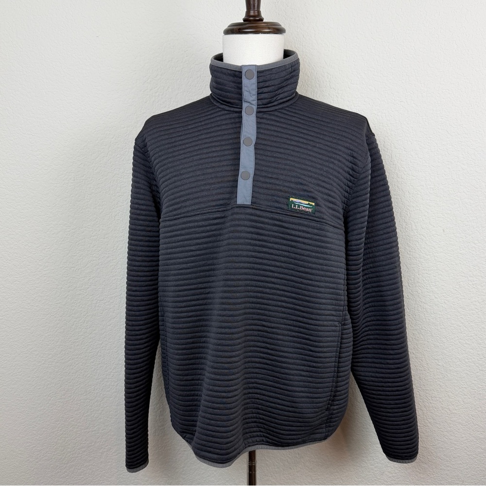 L.L. Bean Men's Airlight Knit Pullover / XL Regular | Dark Grey - Picture 2 of 6